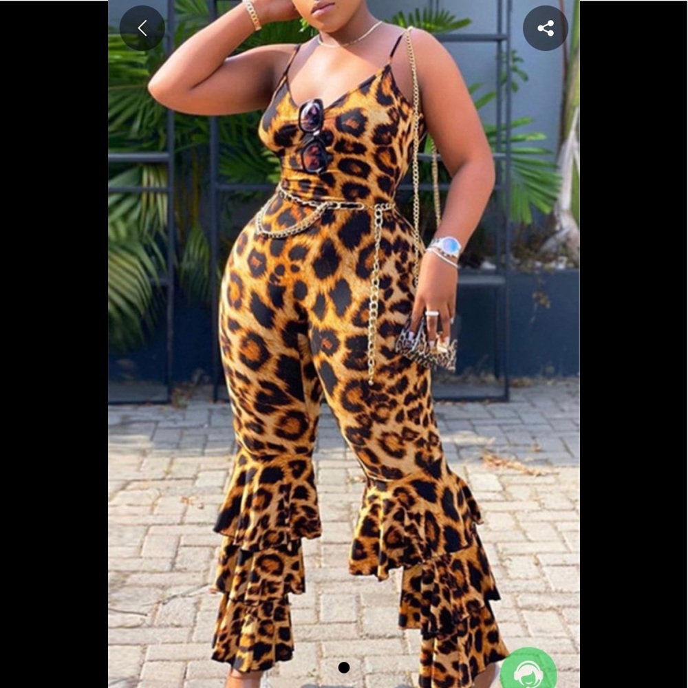 NWT sexy leopard print jumpsuit